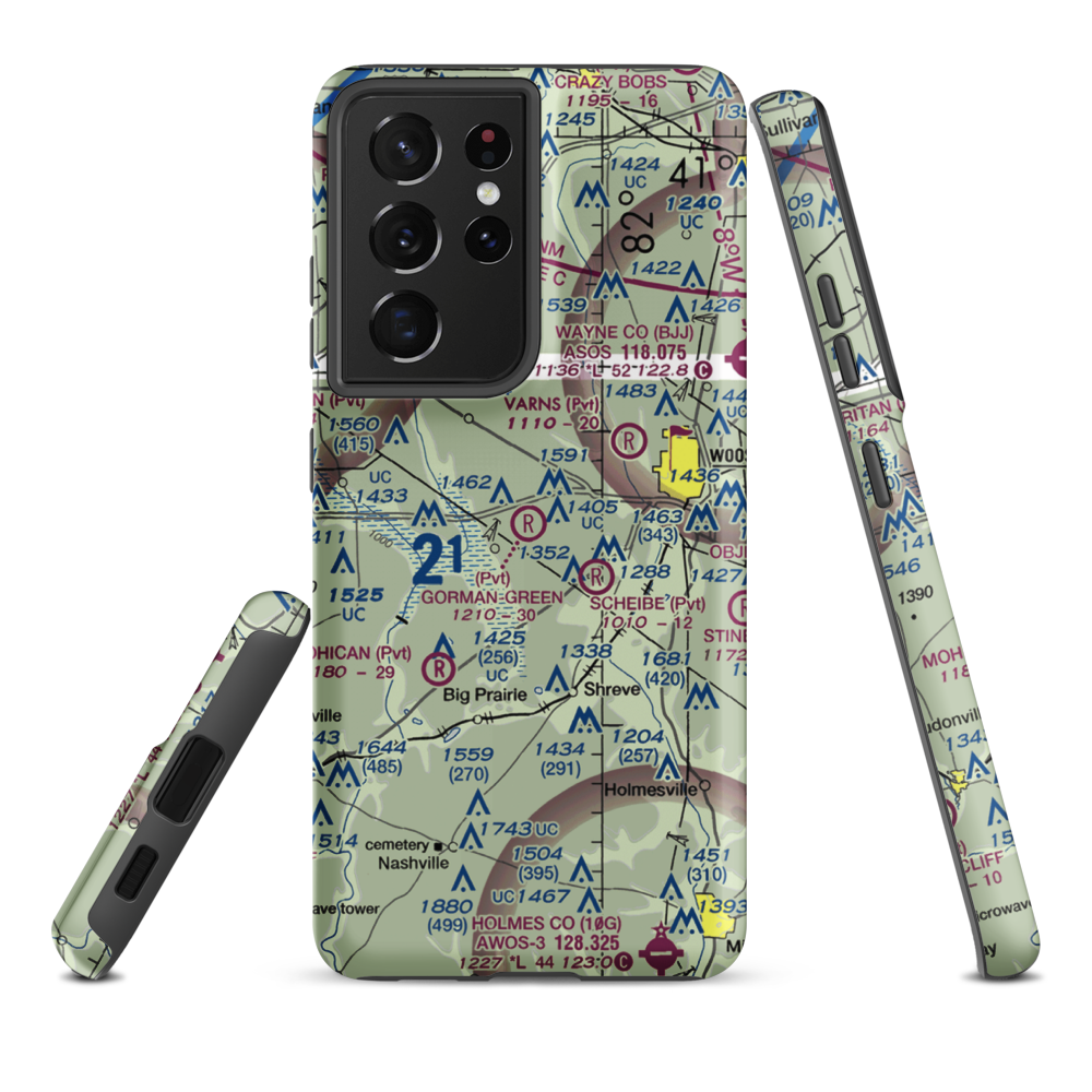 Gorman-Freeman Airport (66OI) VFR Sectional Samsung Phone Case Samsung Galaxy S21 Plus model shown