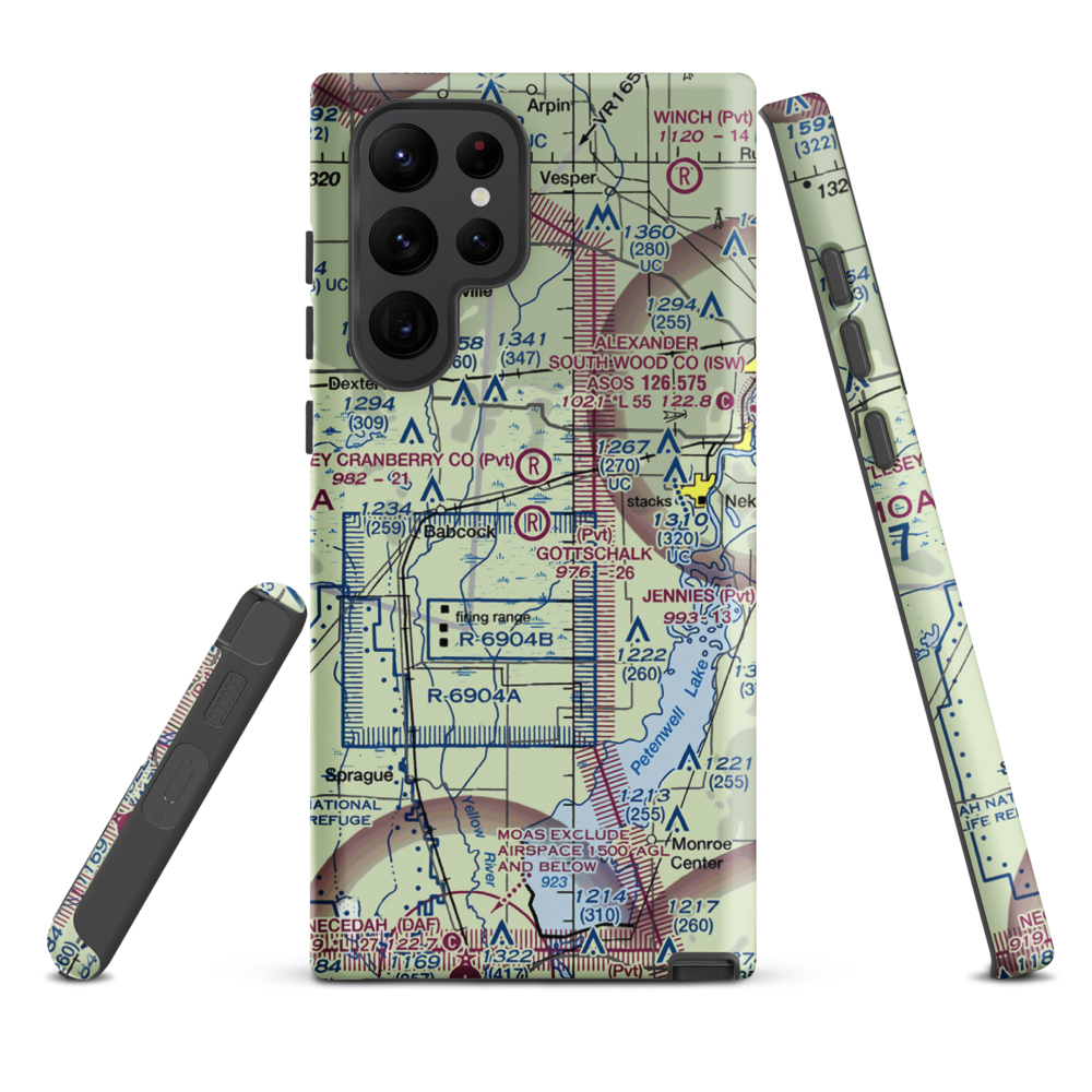 Gottschalk Field (91WI) VFR Sectional Samsung Phone Case Samsung Galaxy S22 Ultra model shown