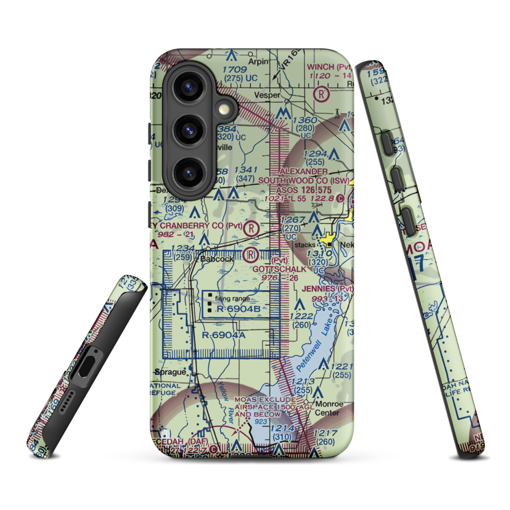 Gottschalk Field (91WI) VFR Sectional Samsung Phone Case Samsung Galaxy S24 Plus model shown