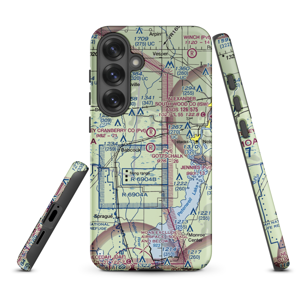 Gottschalk Field (91WI) VFR Sectional Samsung Phone Case Samsung Galaxy S25 Plus model shown