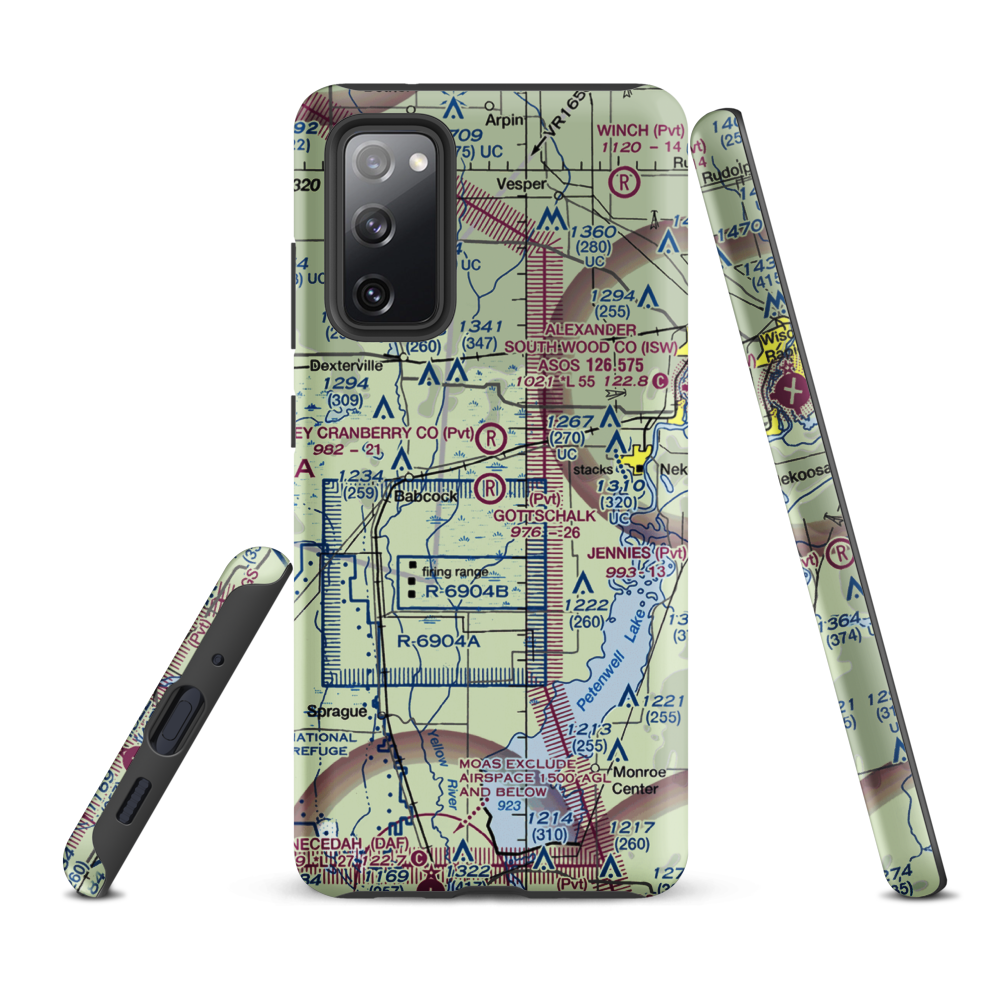 Gottschalk Field (91WI) VFR Sectional Samsung Phone Case Samsung Galaxy S20 FE model shown