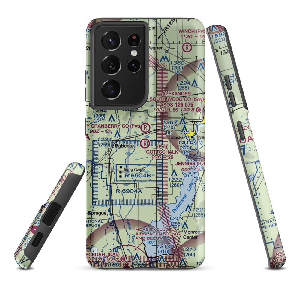 Gottschalk Field (91WI) VFR Sectional Samsung Phone Case Samsung Galaxy S21 Ultra model shown