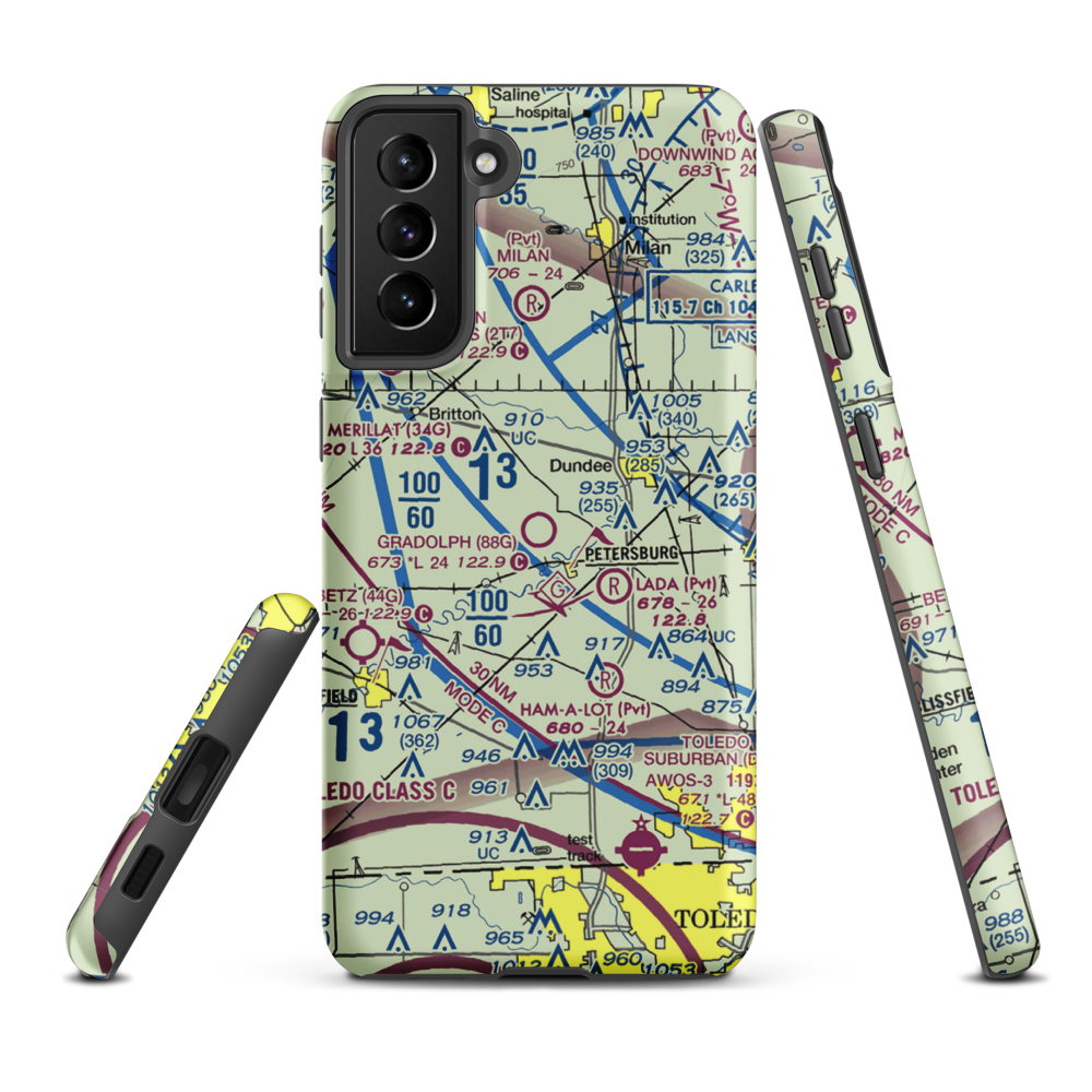Gradolph Field (88G) VFR Sectional Samsung Phone Case Samsung Galaxy S21 Plus model shown