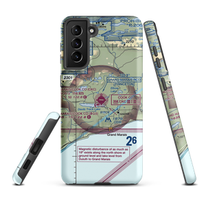 Grand Marais Cook County Airport (CKC) VFR Sectional Samsung Phone Case