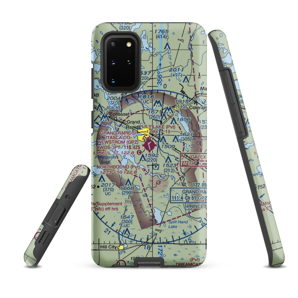 Grand Rapids Itasca Co-Gordon Newstrom field (GPZ) VFR Sectional Samsung Phone Case Samsung Galaxy S20 Plus model shown
