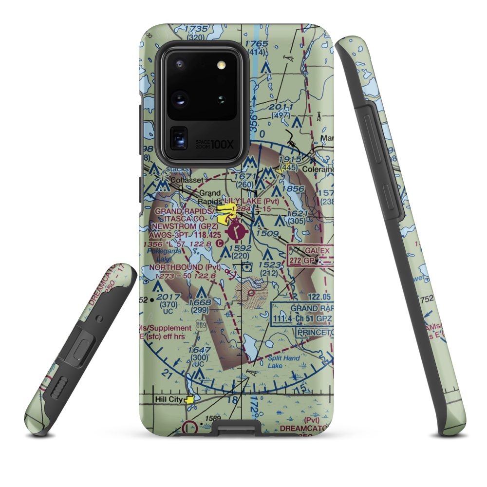 Grand Rapids Itasca Co-Gordon Newstrom field (GPZ) VFR Sectional Samsung Phone Case Samsung Galaxy S20 Ultra model shown