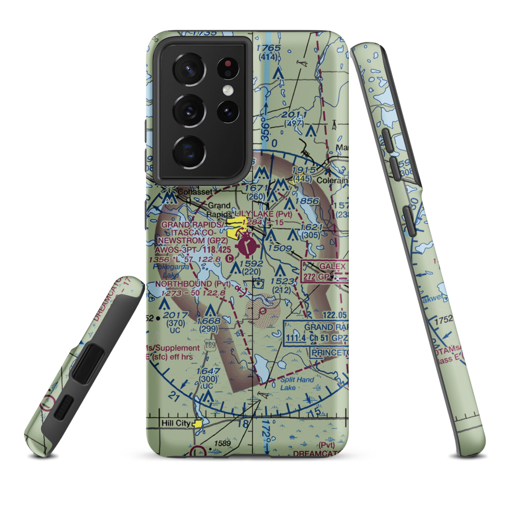 Grand Rapids Itasca Co-Gordon Newstrom field (GPZ) VFR Sectional Samsung Phone Case Samsung Galaxy S21 Ultra model shown