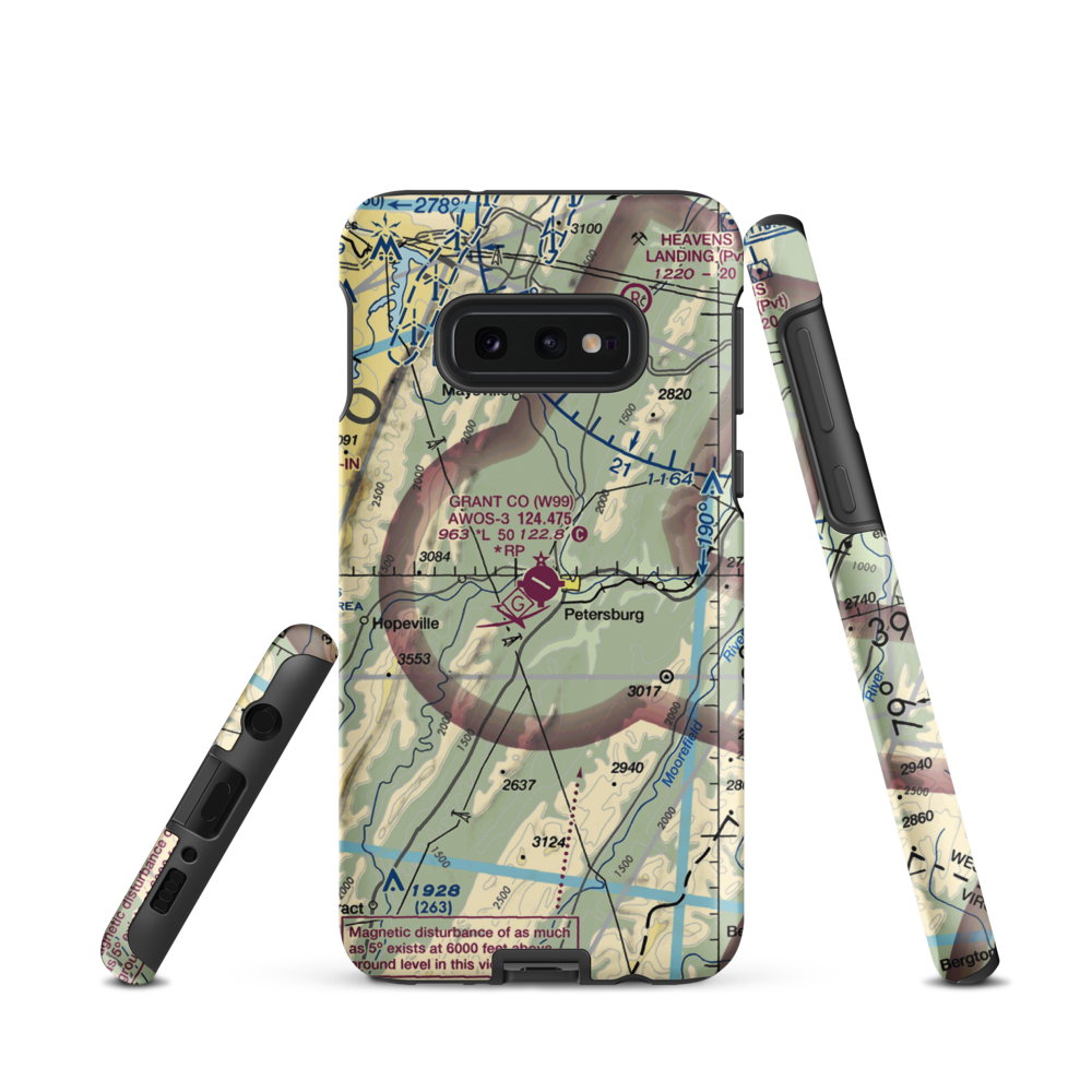 Grant County Airport (W99) VFR Sectional Samsung Phone Case Samsung Galaxy S10 Plus model shown