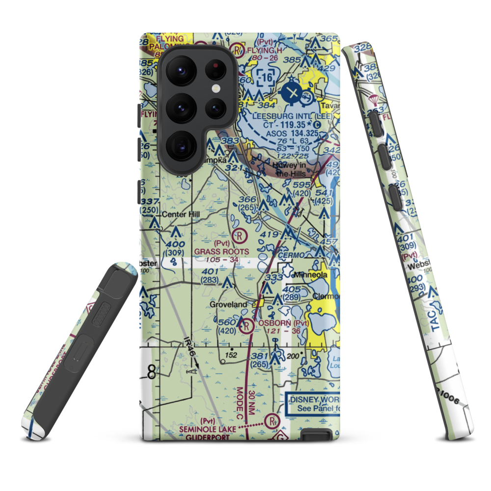 Grass Roots Airpark (06FD) VFR Sectional Samsung Phone Case Samsung Galaxy S22 Ultra model shown