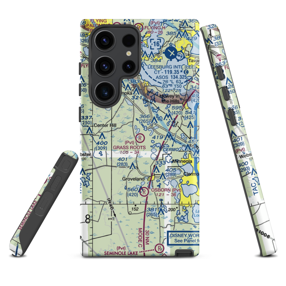 Grass Roots Airpark (06FD) VFR Sectional Samsung Phone Case Samsung Galaxy S23 Ultra model shown