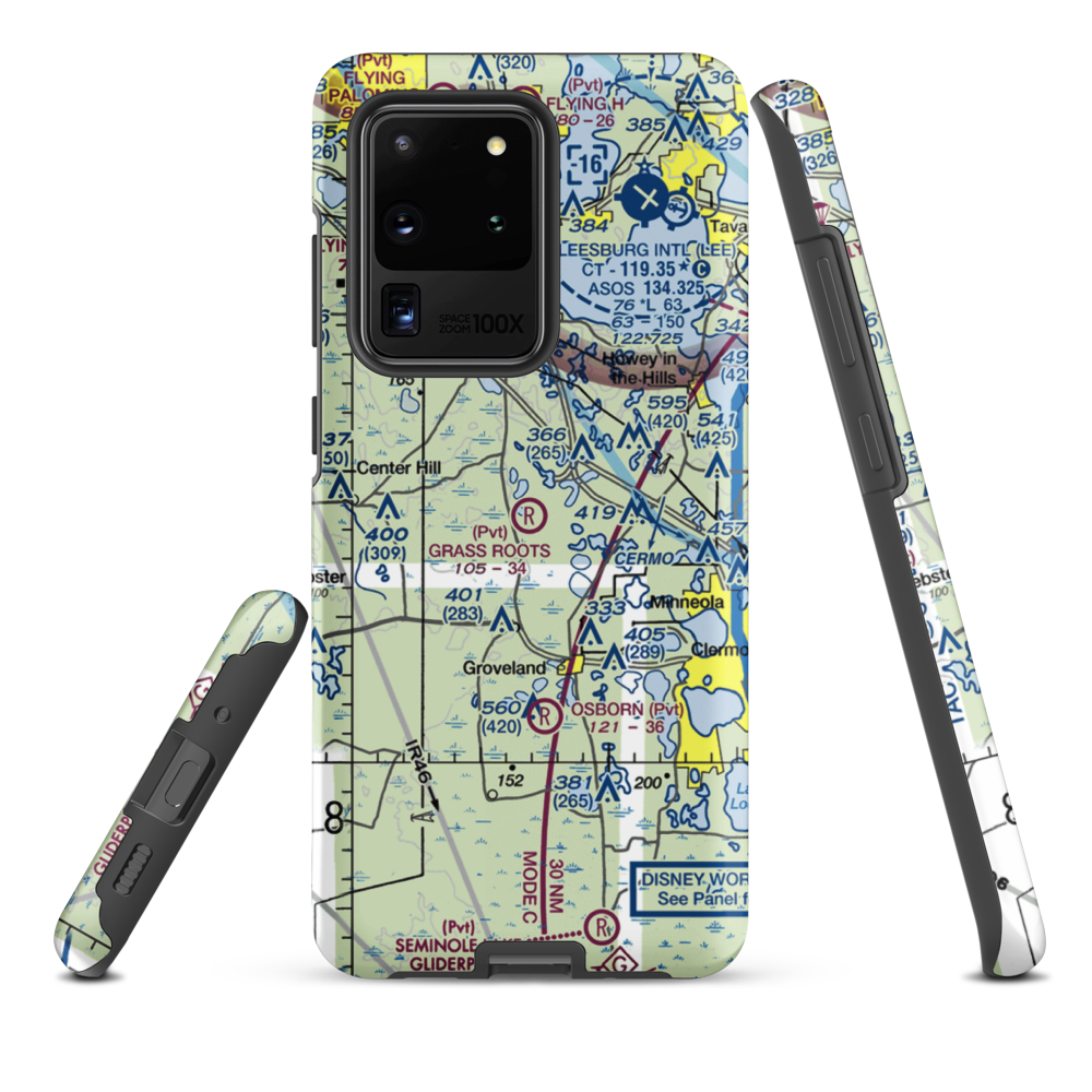 Grass Roots Airpark (06FD) VFR Sectional Samsung Phone Case Samsung Galaxy S20 Ultra model shown