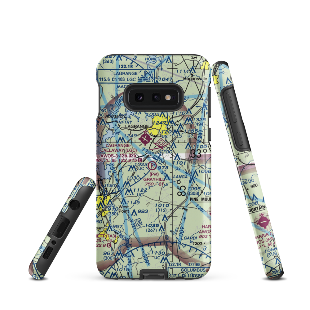 Grayhill Airport (GA98) VFR Sectional Samsung Phone Case Samsung Galaxy S10 Plus model shown