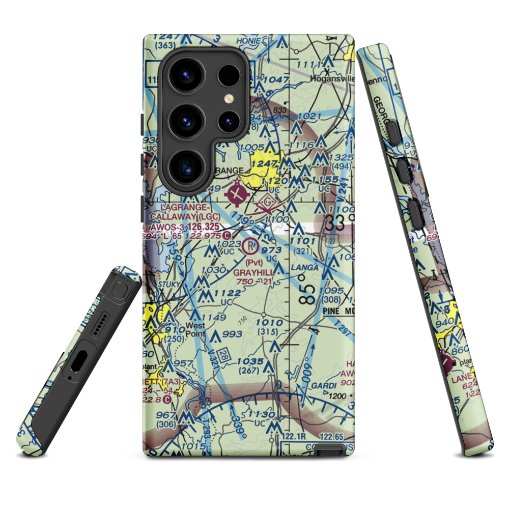 Grayhill Airport (GA98) VFR Sectional Samsung Phone Case Samsung Galaxy S24 Ultra model shown