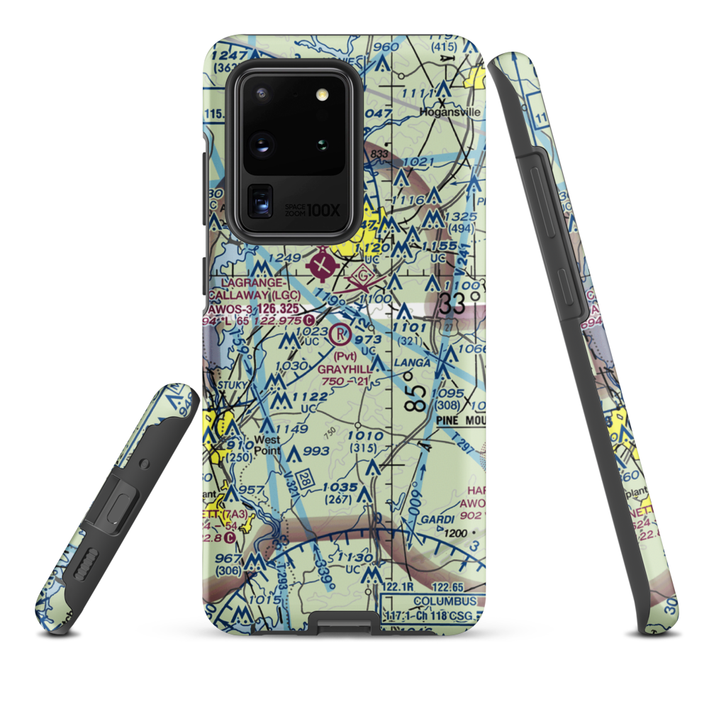 Grayhill Airport (GA98) VFR Sectional Samsung Phone Case Samsung Galaxy S20 Ultra model shown