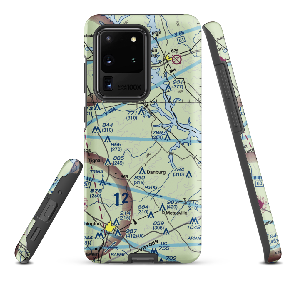 Great Oaks Airport (69GE) VFR Sectional Samsung Phone Case Samsung Galaxy S20 Ultra model shown
