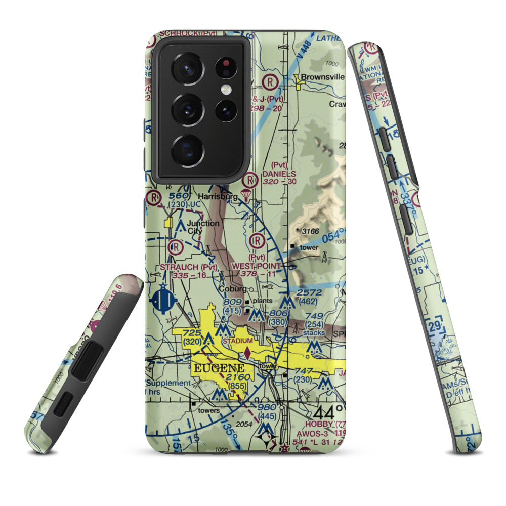 Greer Airport (OG48) VFR Sectional Samsung Phone Case Samsung Galaxy S21 Ultra model shown