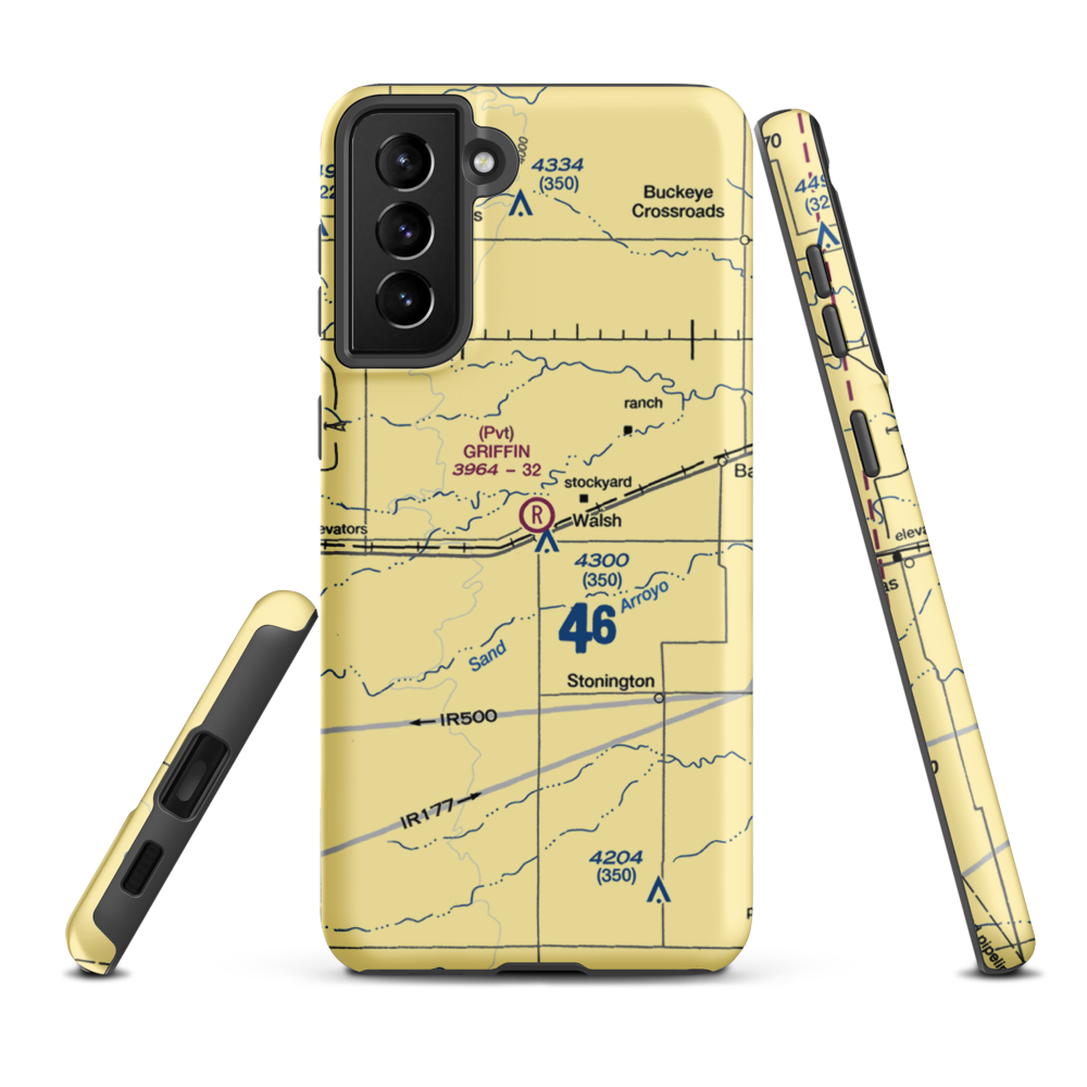 Griffin Field (4CO3) VFR Sectional Samsung Phone Case Samsung Galaxy S21 FE model shown