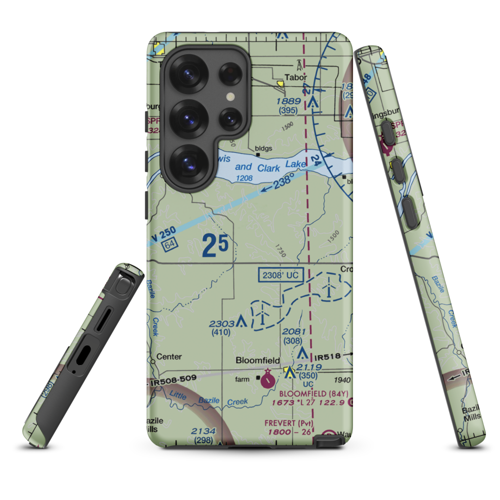 Grimm Farm Airport (31NE) VFR Sectional Samsung Phone Case Samsung Galaxy S25 Ultra model shown