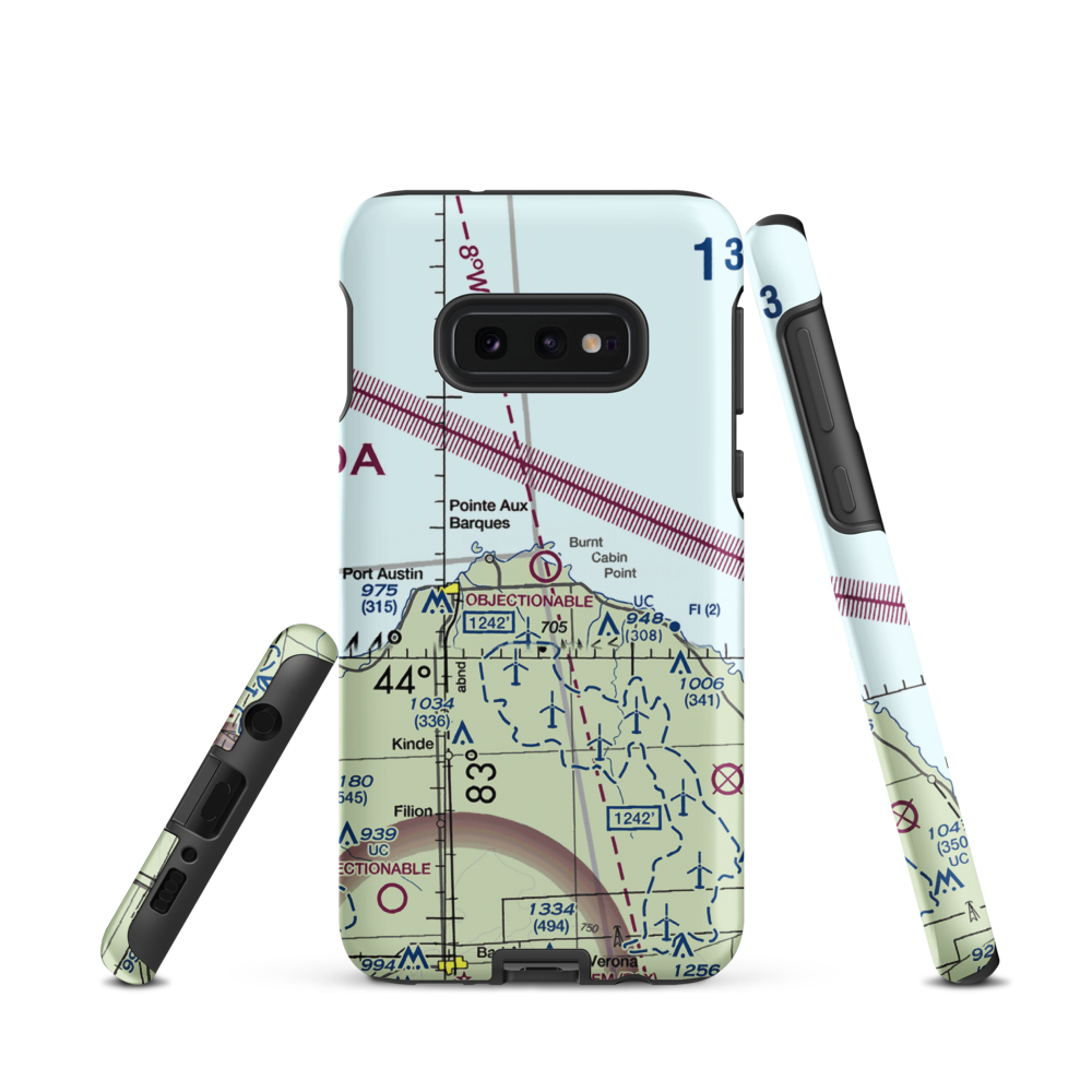 Grindstone Air Harbor Airport (29C) VFR Sectional Samsung Phone Case Samsung Galaxy S10 Plus model shown