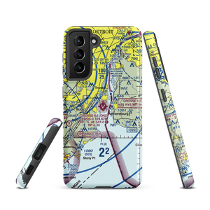 Grosse Ile Municipal Airport (ONZ) VFR Sectional Samsung Phone Case