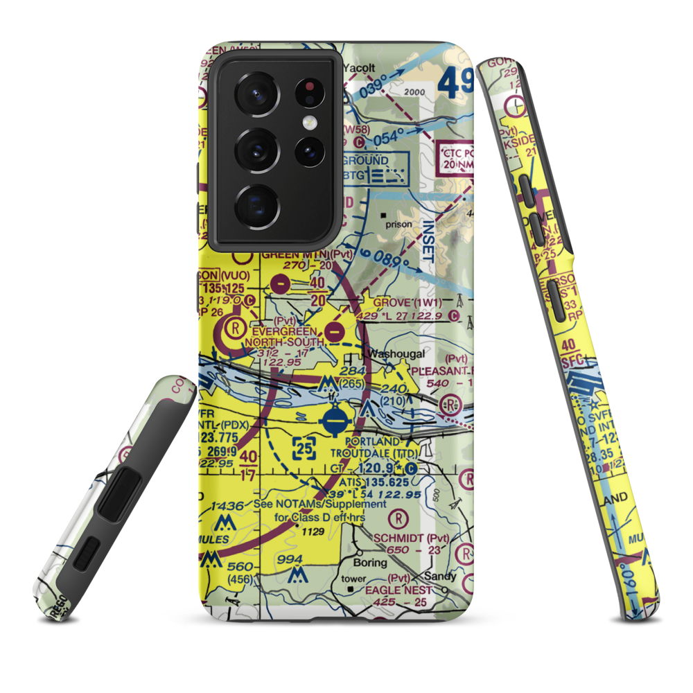 Grove Field (1W1) VFR Sectional Samsung Phone Case Samsung Galaxy S21 Ultra model shown