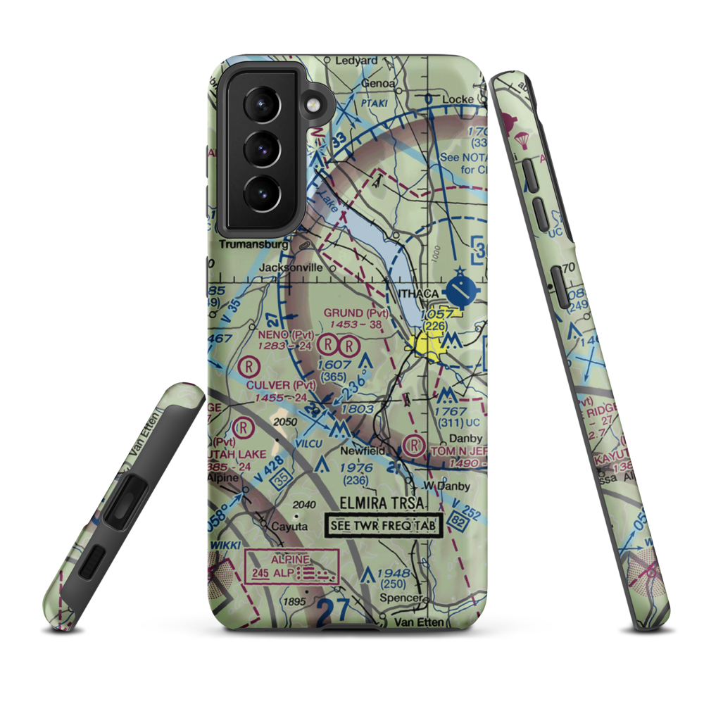 Grund Field (NY55) VFR Sectional Samsung Phone Case Samsung Galaxy S21 Plus model shown