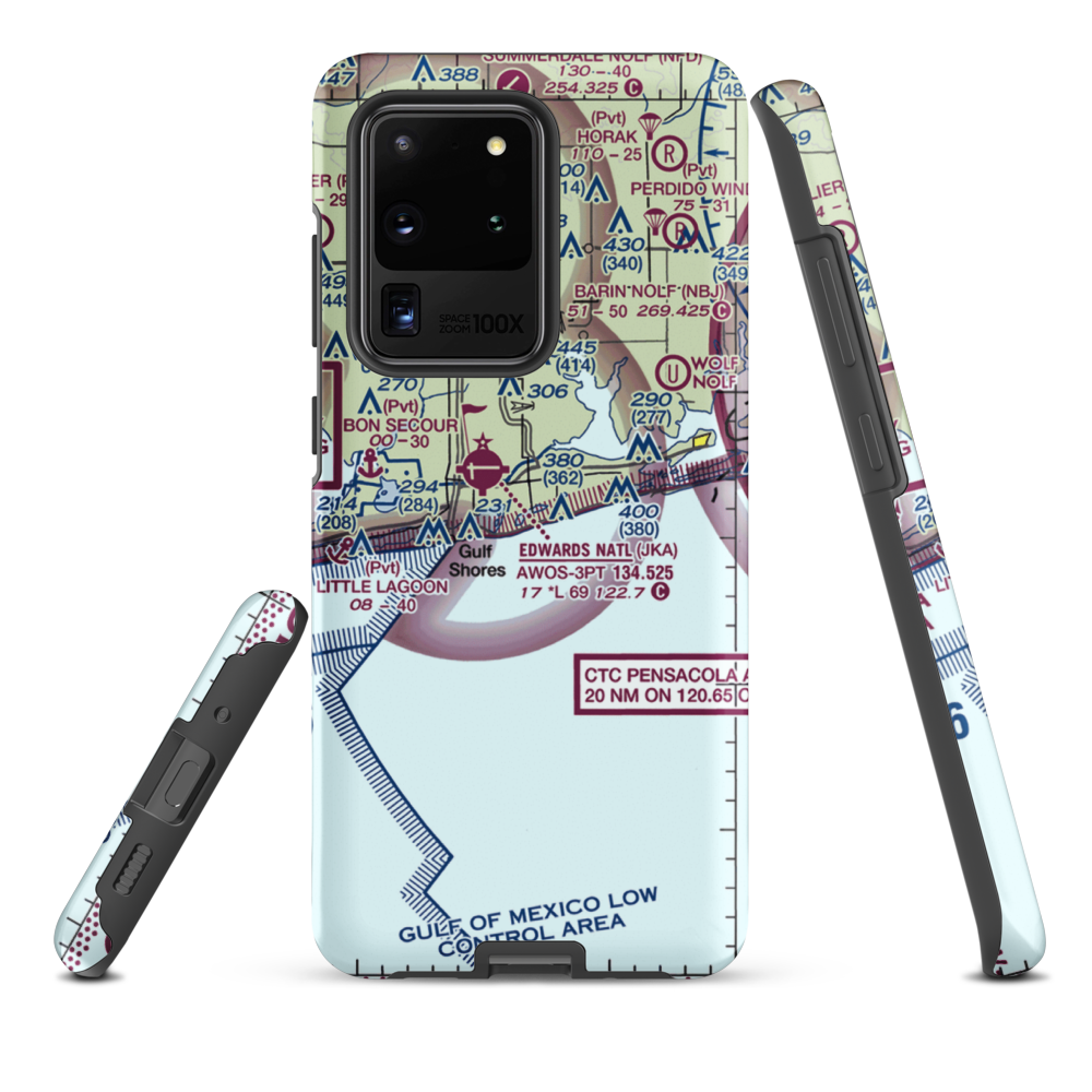 Gulf State Park Seaplane Base (AL75) VFR Sectional Samsung Phone Case Samsung Galaxy S20 Ultra model shown