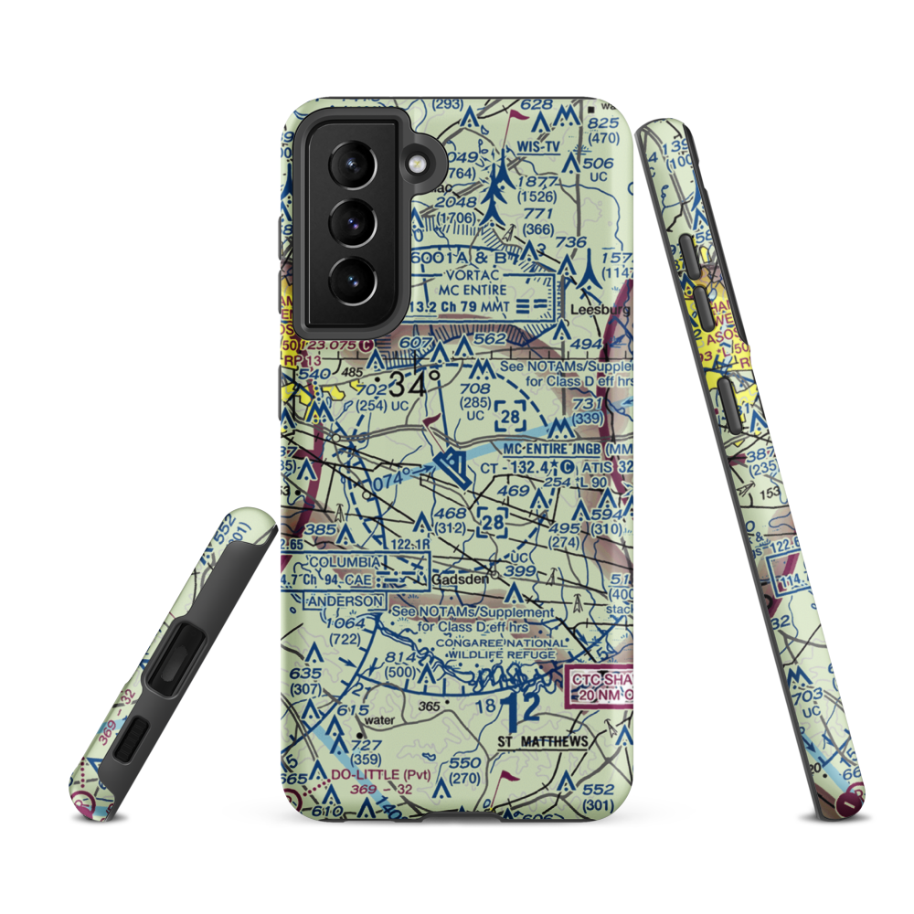 Gwinn Field (1SC2) VFR Sectional Samsung Phone Case Samsung Galaxy S21 FE model shown