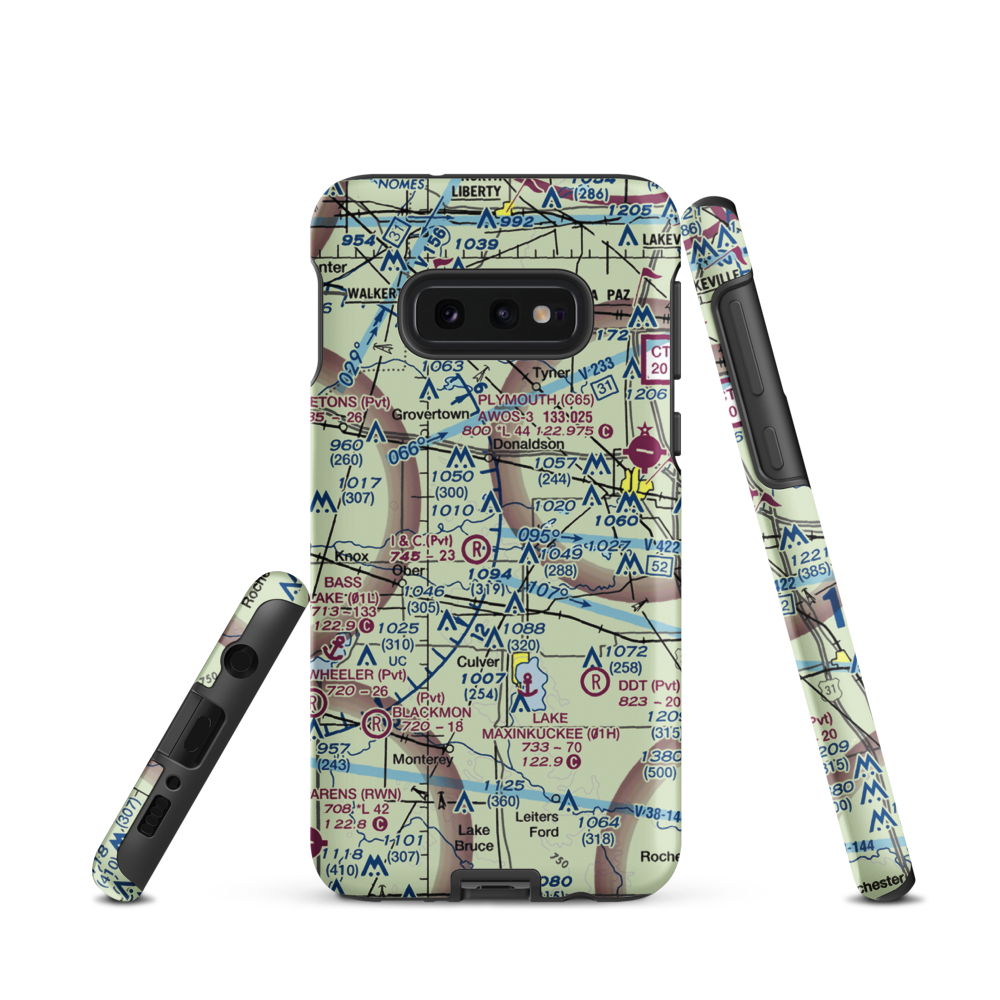 H.J.Umbaugh Airport (IN74) VFR Sectional Samsung Phone Case Samsung Galaxy S10 Plus model shown