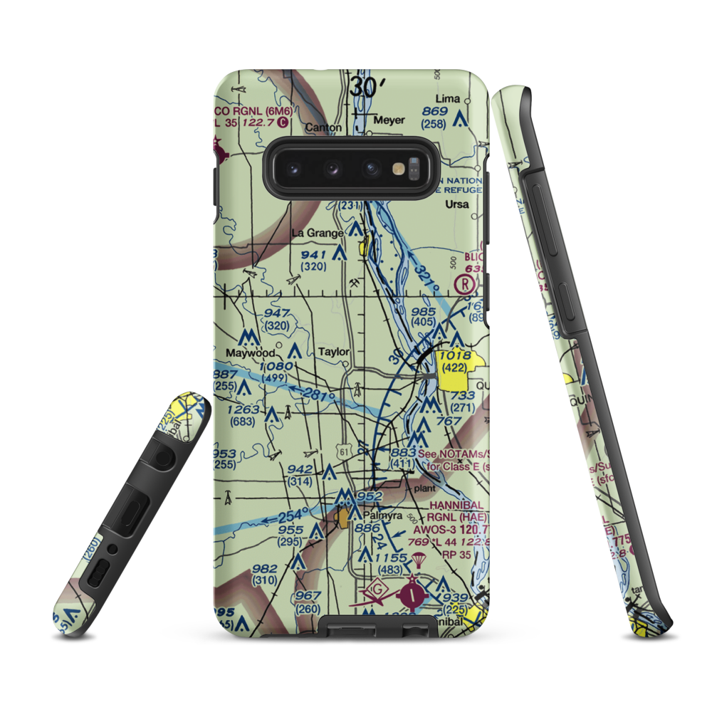 Haerr Field (US-0105) VFR Sectional Samsung Phone Case Samsung Galaxy S10 Plus model shown