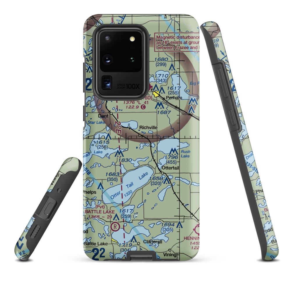 Hagen Airport (MY60) VFR Sectional Samsung Phone Case Samsung Galaxy S20 Ultra model shown