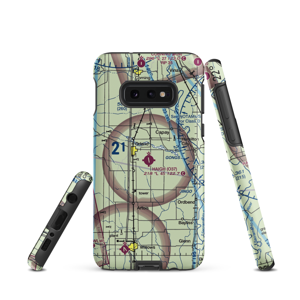 Haigh Field (O37) VFR Sectional Samsung Phone Case Samsung Galaxy S10e model shown