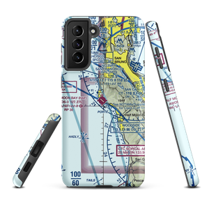 Half Moon Bay Airport (HAF) VFR Sectional Samsung Phone Case