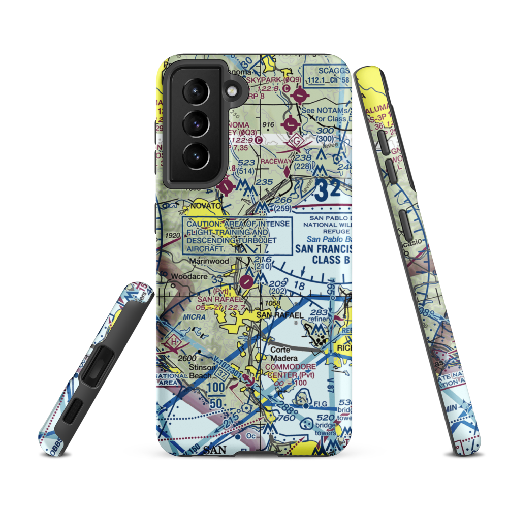 Hamilton Field (SRF) VFR Sectional Samsung Phone Case Samsung Galaxy S21 Ultra model shown
