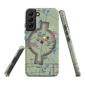 Hamilton Municipal Airport (MNZ) VFR Sectional Samsung Phone Case