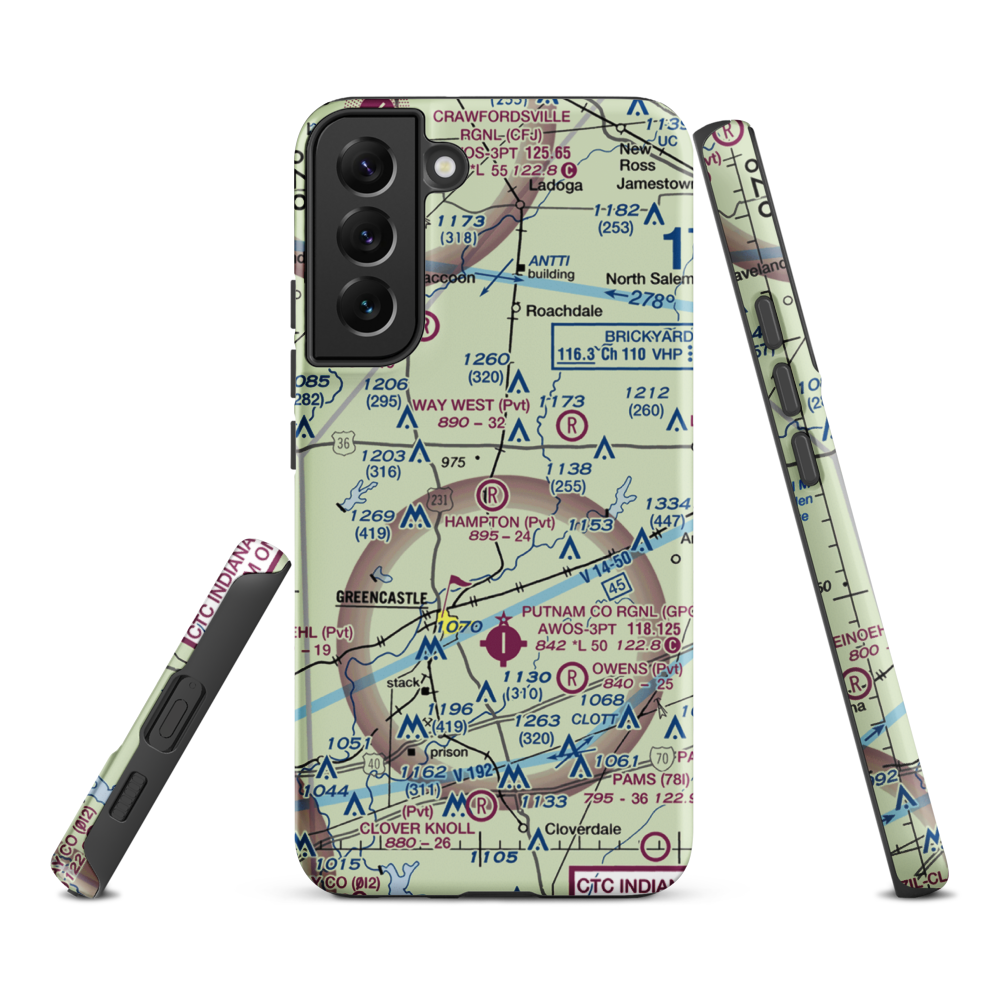 Hampton Field (38II) VFR Sectional Samsung Phone Case Samsung Galaxy S22 Plus model shown
