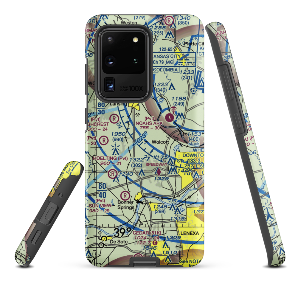 Hancock Airport (SN81) VFR Sectional Samsung Phone Case Samsung Galaxy S20 Ultra model shown
