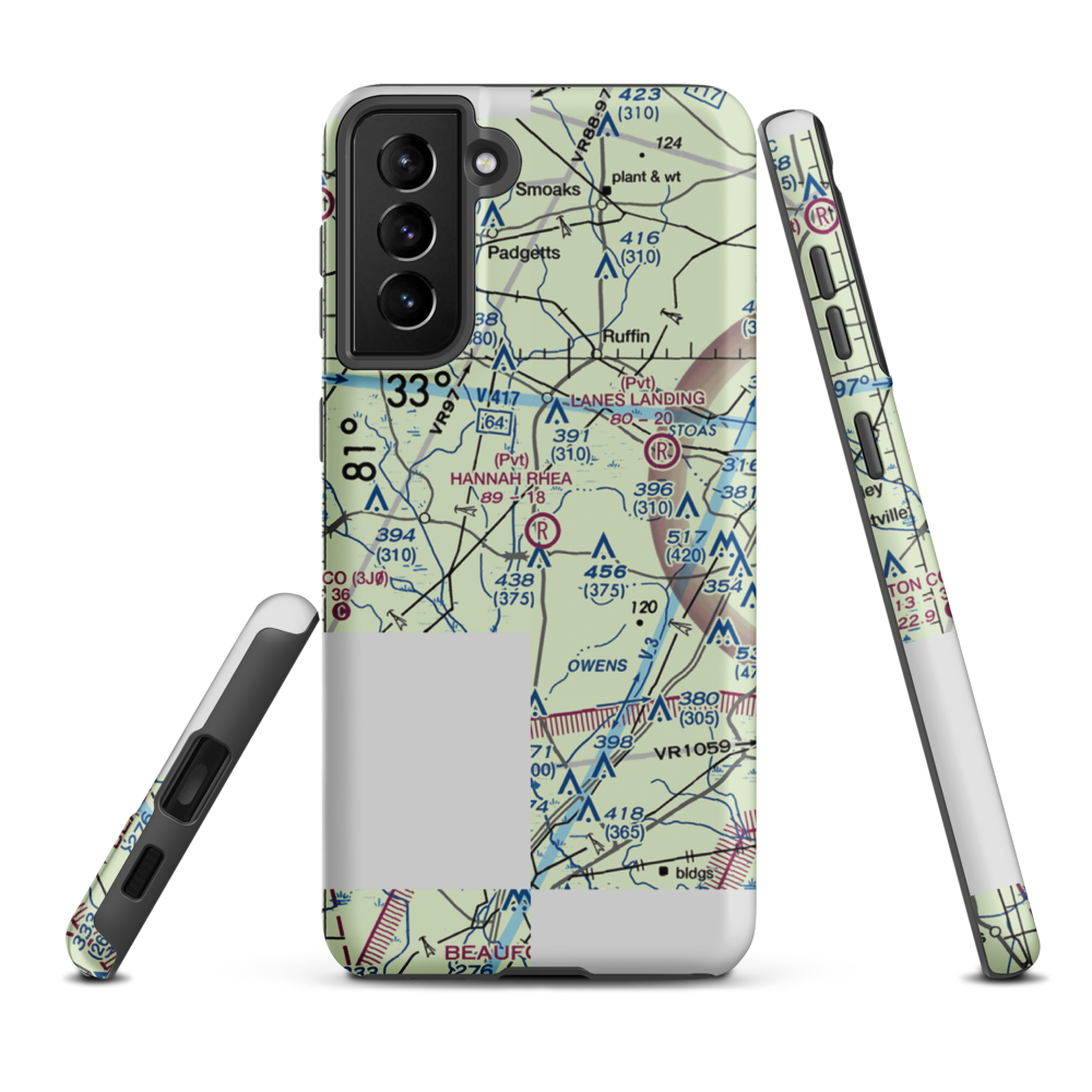 Hannah Rhea Field (29SC) VFR Sectional Samsung Phone Case Samsung Galaxy S21 Plus model shown