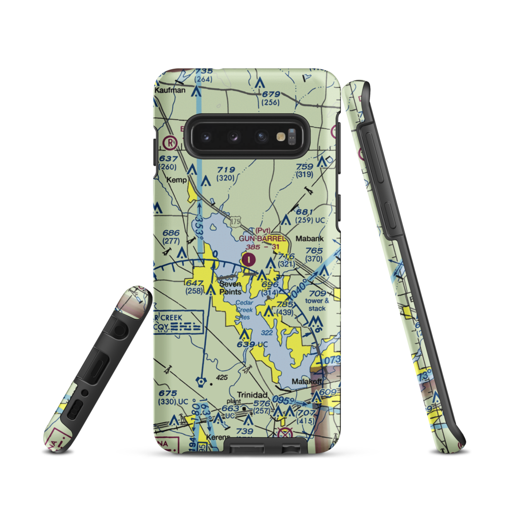 Harbor Point Airport (US-0132) VFR Sectional Samsung Phone Case Samsung Galaxy S10 model shown