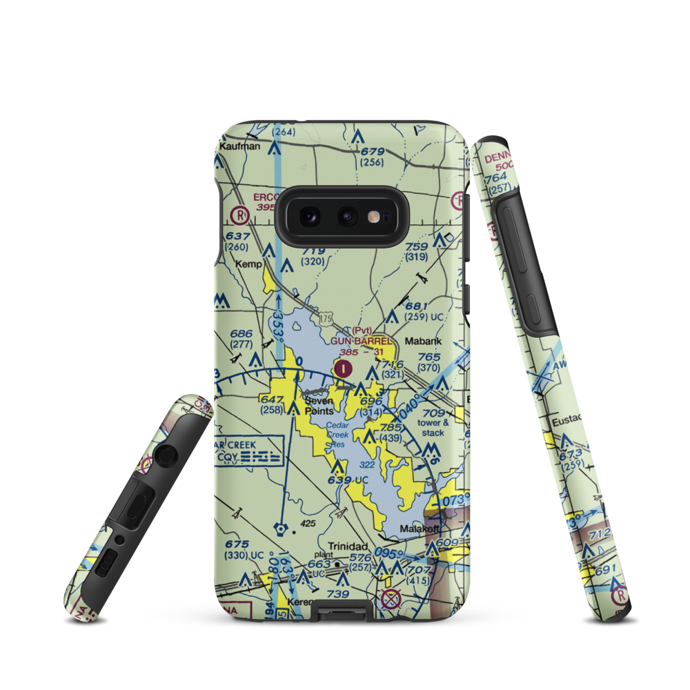 Harbor Point Airport (US-0132) VFR Sectional Samsung Phone Case Samsung Galaxy S10e model shown