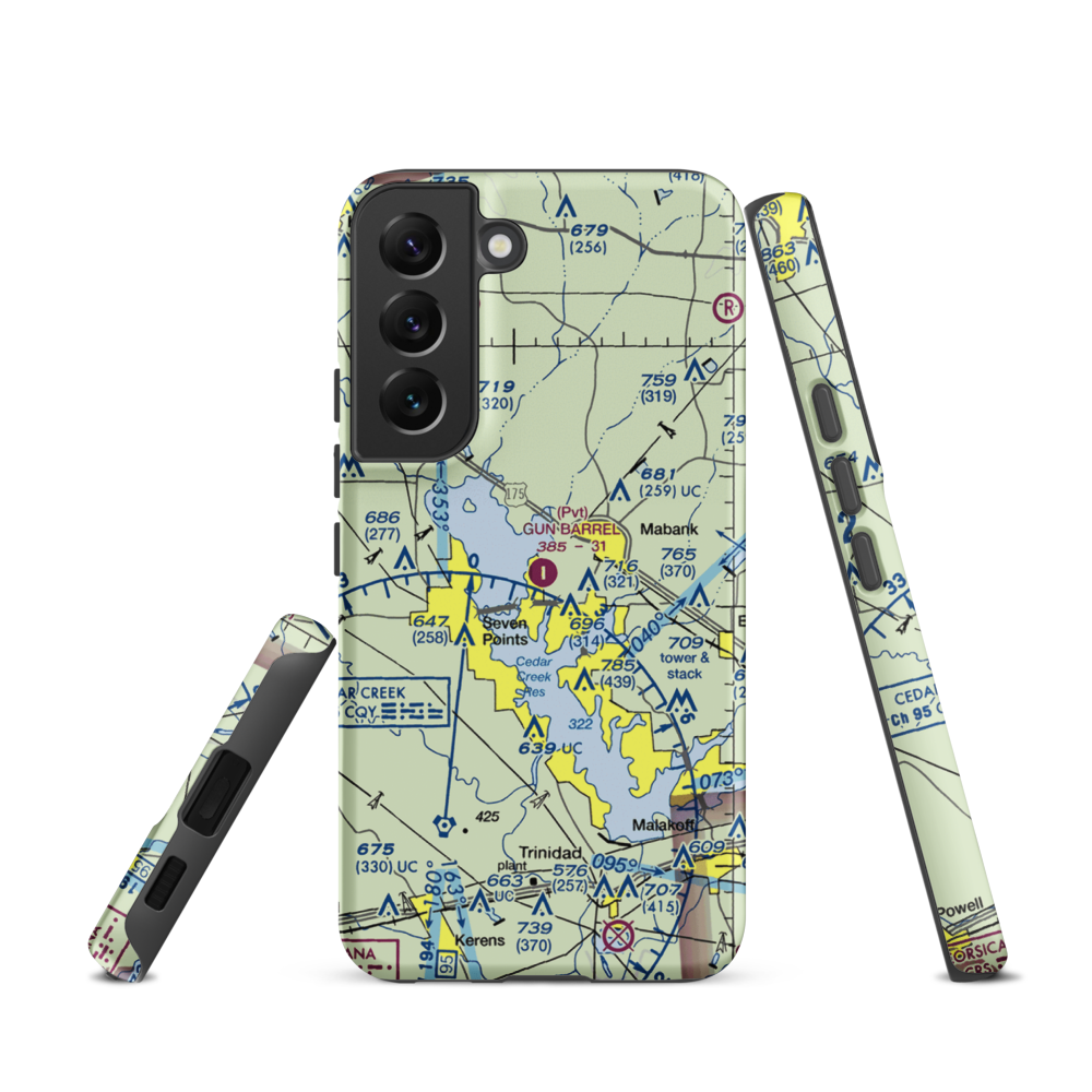 Harbor Point Airport (US-0132) VFR Sectional Samsung Phone Case Samsung Galaxy S22 model shown