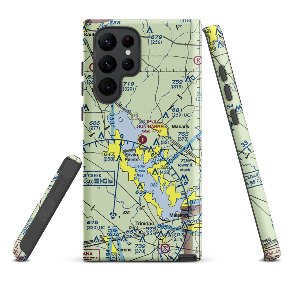Harbor Point Airport (US-0132) VFR Sectional Samsung Phone Case Samsung Galaxy S22 Ultra model shown