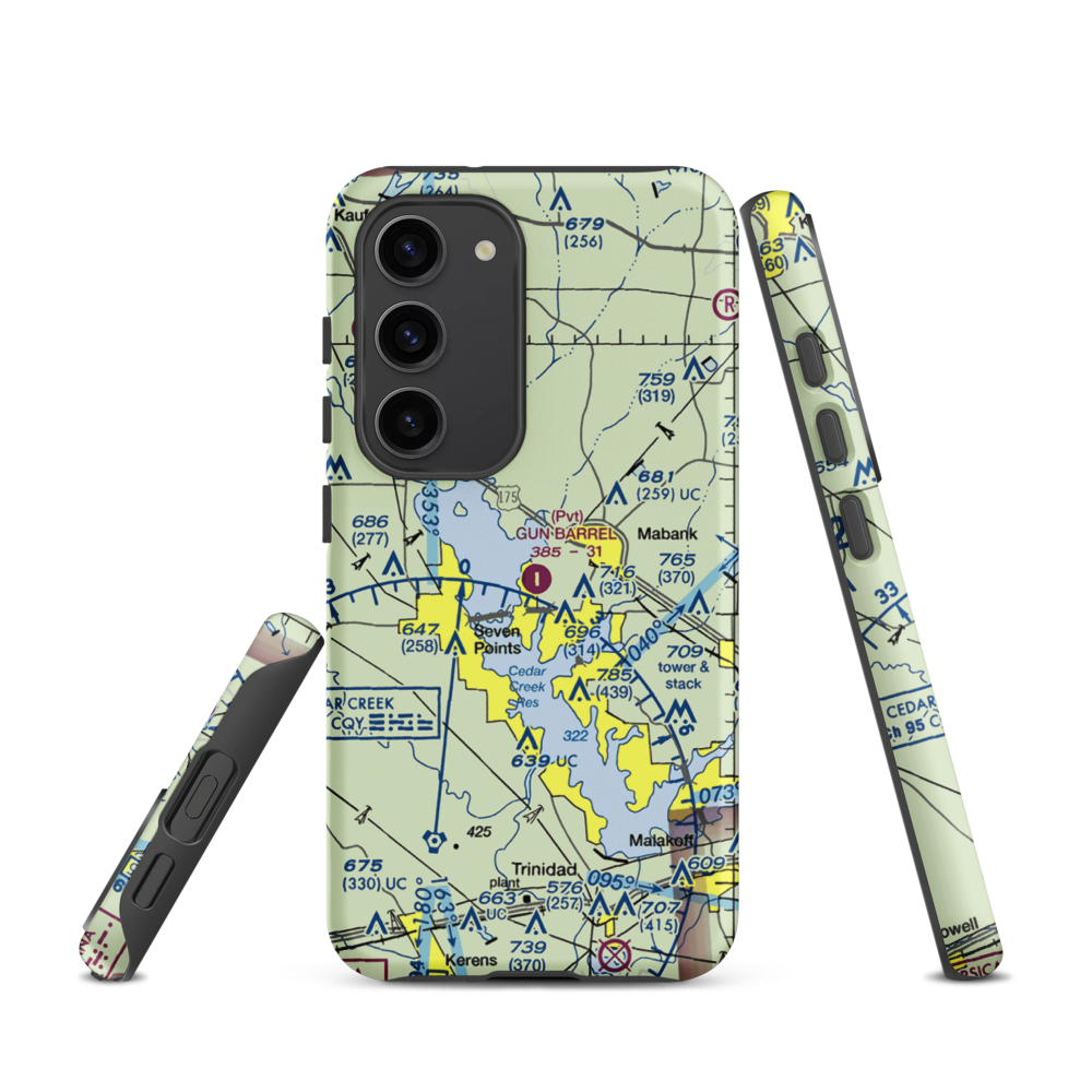 Harbor Point Airport (US-0132) VFR Sectional Samsung Phone Case Samsung Galaxy S23 model shown