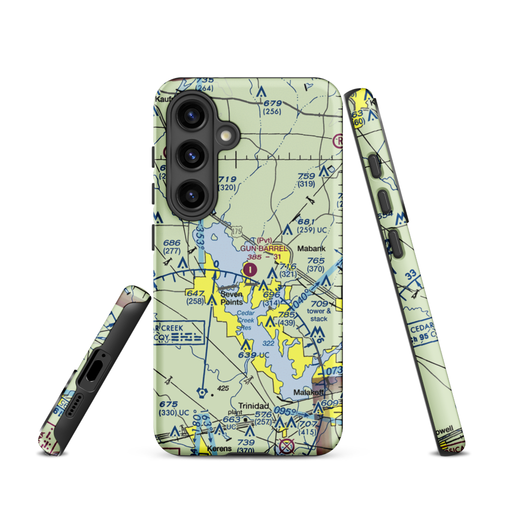 Harbor Point Airport (US-0132) VFR Sectional Samsung Phone Case Samsung Galaxy S24 model shown