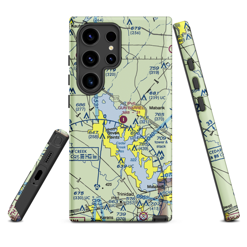 Harbor Point Airport (US-0132) VFR Sectional Samsung Phone Case Samsung Galaxy S24 Ultra model shown