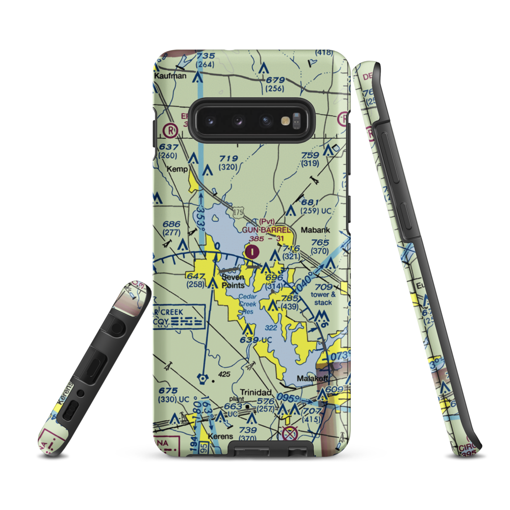 Harbor Point Airport (US-0132) VFR Sectional Samsung Phone Case Samsung Galaxy S10 Plus model shown