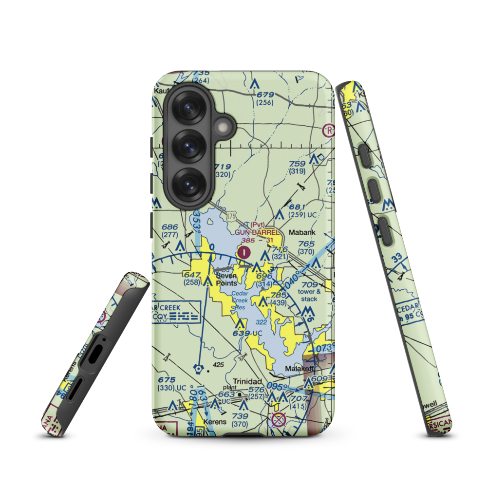Harbor Point Airport (US-0132) VFR Sectional Samsung Phone Case Samsung Galaxy S25 model shown