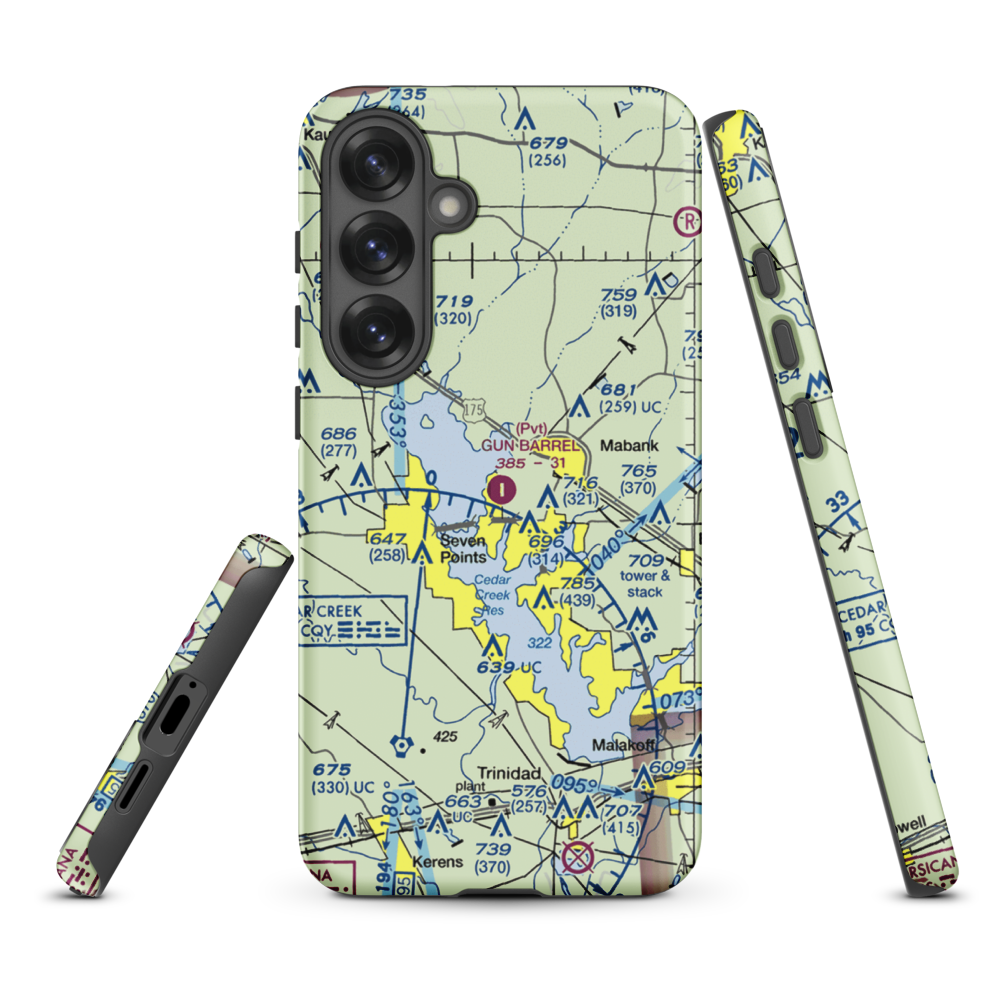Harbor Point Airport (US-0132) VFR Sectional Samsung Phone Case Samsung Galaxy S25 Plus model shown