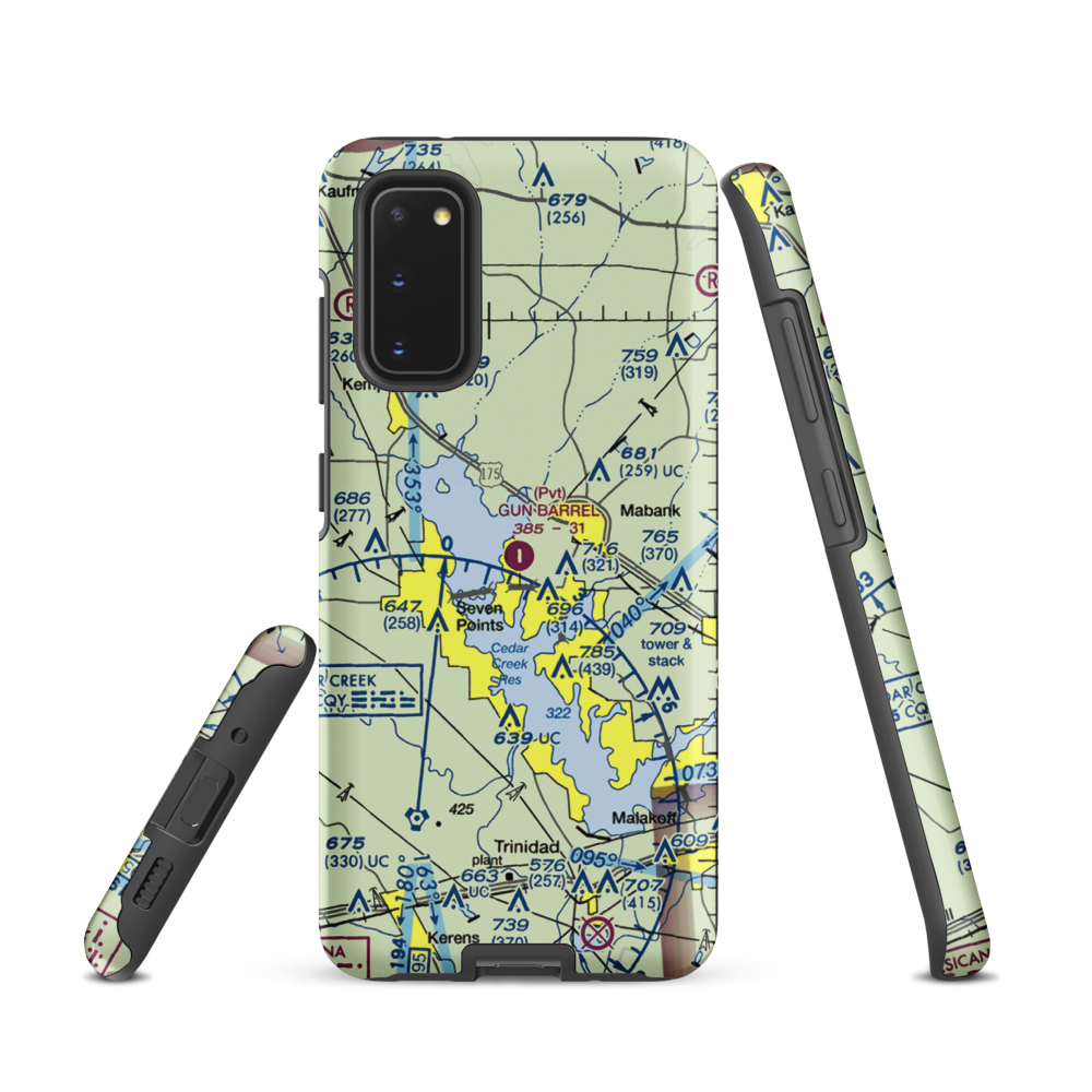 Harbor Point Airport (US-0132) VFR Sectional Samsung Phone Case Samsung Galaxy S20 model shown