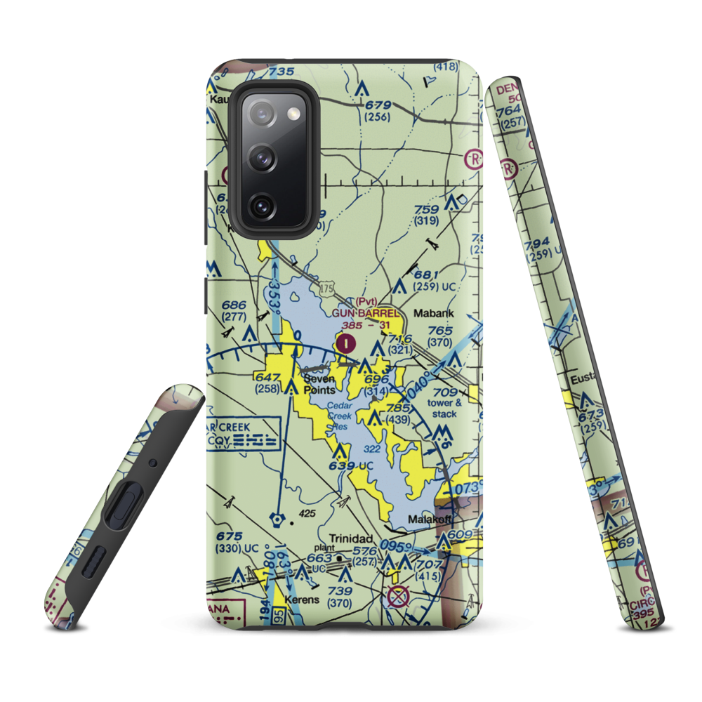 Harbor Point Airport (US-0132) VFR Sectional Samsung Phone Case Samsung Galaxy S20 FE model shown